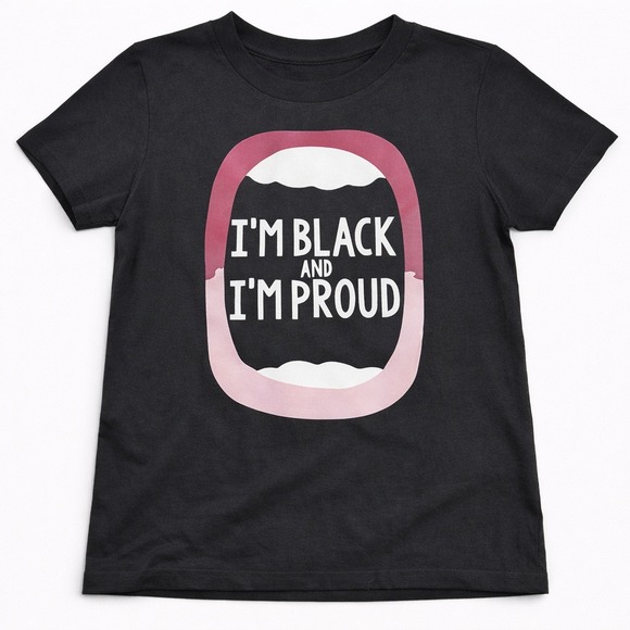 Unbranded Other - Unbranded T-Shirt Kids 3T Black I'm Black and I'm Proud Graphic Tee Casual